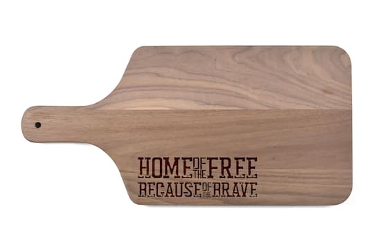 Because of the Brave Paddle Cutting Board